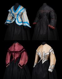 Four Bodices, 1850-70s