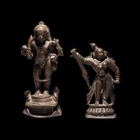 Two Indian Bronze Figures of Female Deities