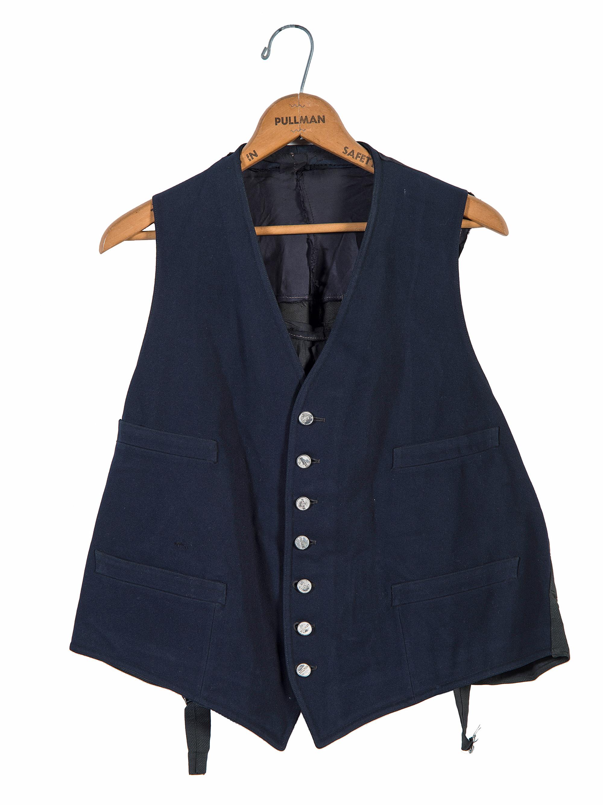 [OCCUPATIONAL]. Pullman Porter uniform jacket and vest. Ca. early to mid 1900s.