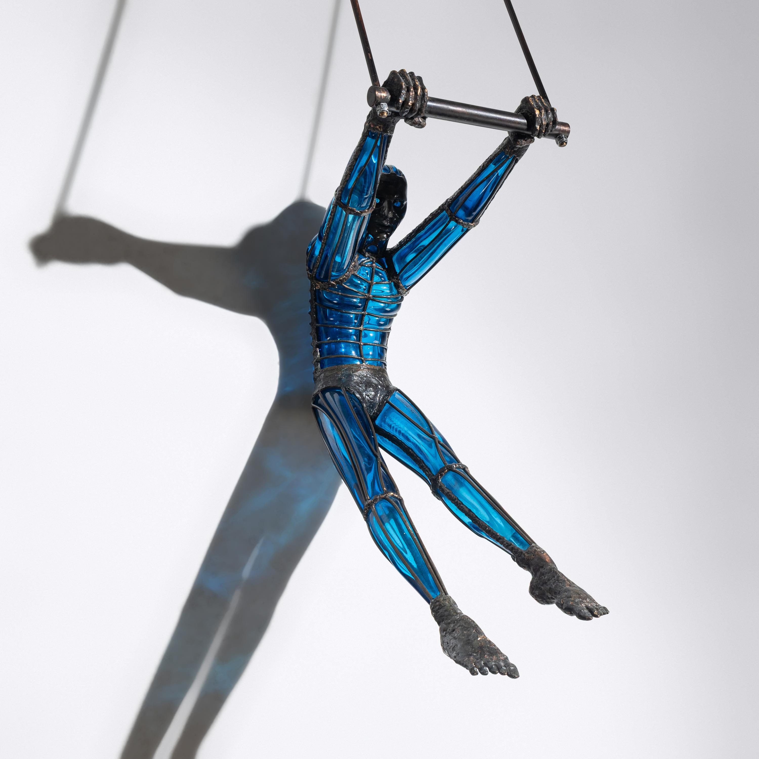 David Bennett (American, b. 1941) — Acrobat Hanging Sculpture, c. 2005
