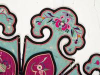 Four Chinese Embroidered Silk Ladies' Festival Collars
