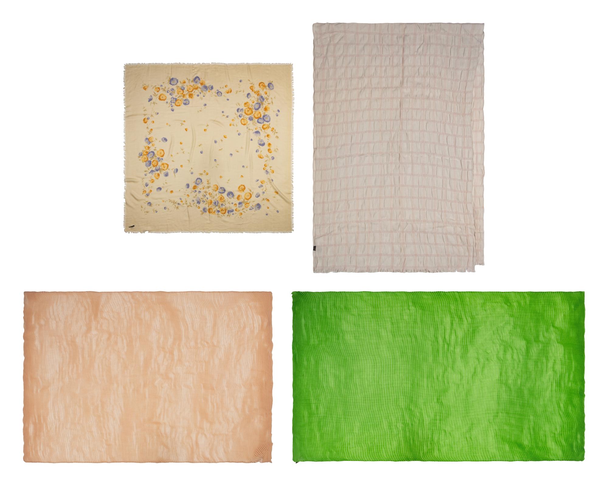 Four Designer Scarves