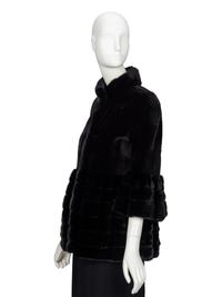 DENNIS BASSO, BLACK MINK FUR COAT