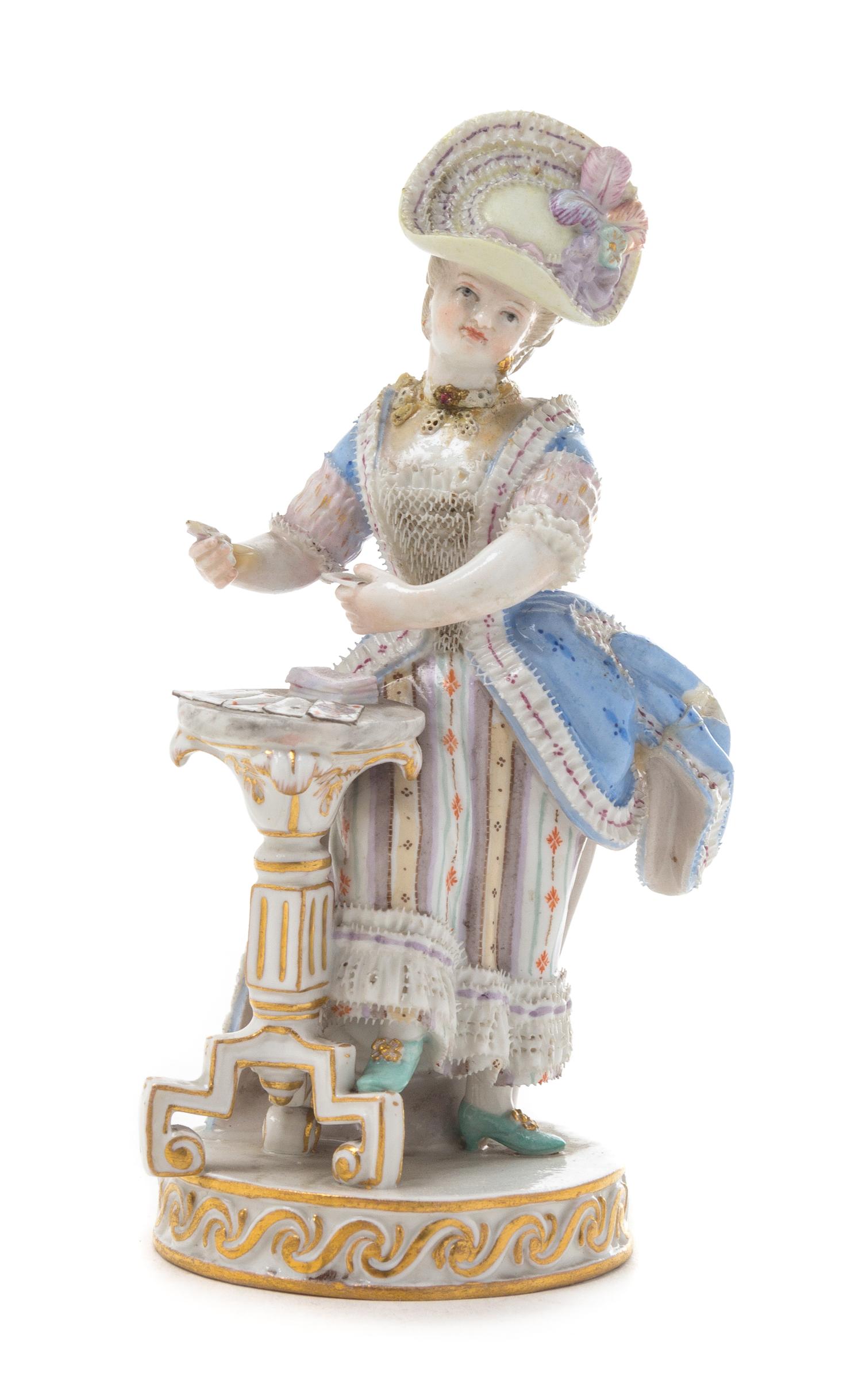 A Meissen Porcelain Figure Height 6 1/4 inches. — 19TH/20TH CENTURY