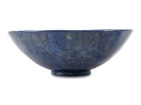 A Pair of Lapis Lazuli Veneered Bowls