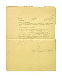 [Literature] Fleming, Ian. Autograph Letter, signed