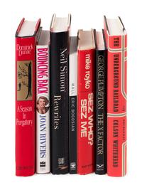 (Books) A group of 8 autographed books by writers, authors, and directors, comprising: