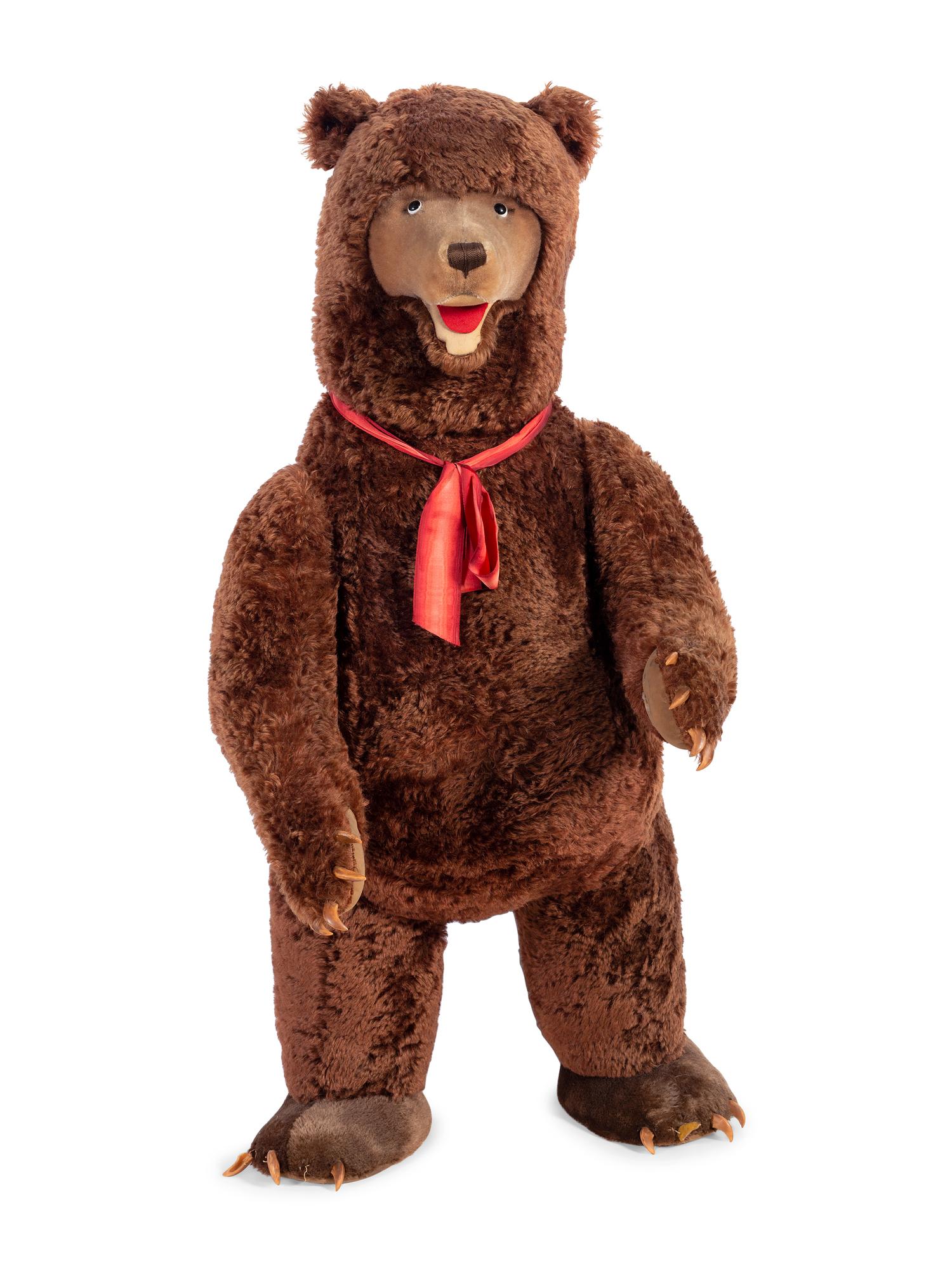 A Large Steiff Store Display Brown Bear with Tag