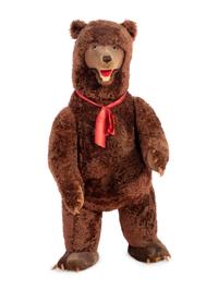 A Large Steiff Store Display Brown Bear with Tag
