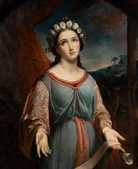 Jean-François Portaëls (Belgian, 1818-1895) — Saint Cecilia , 1860