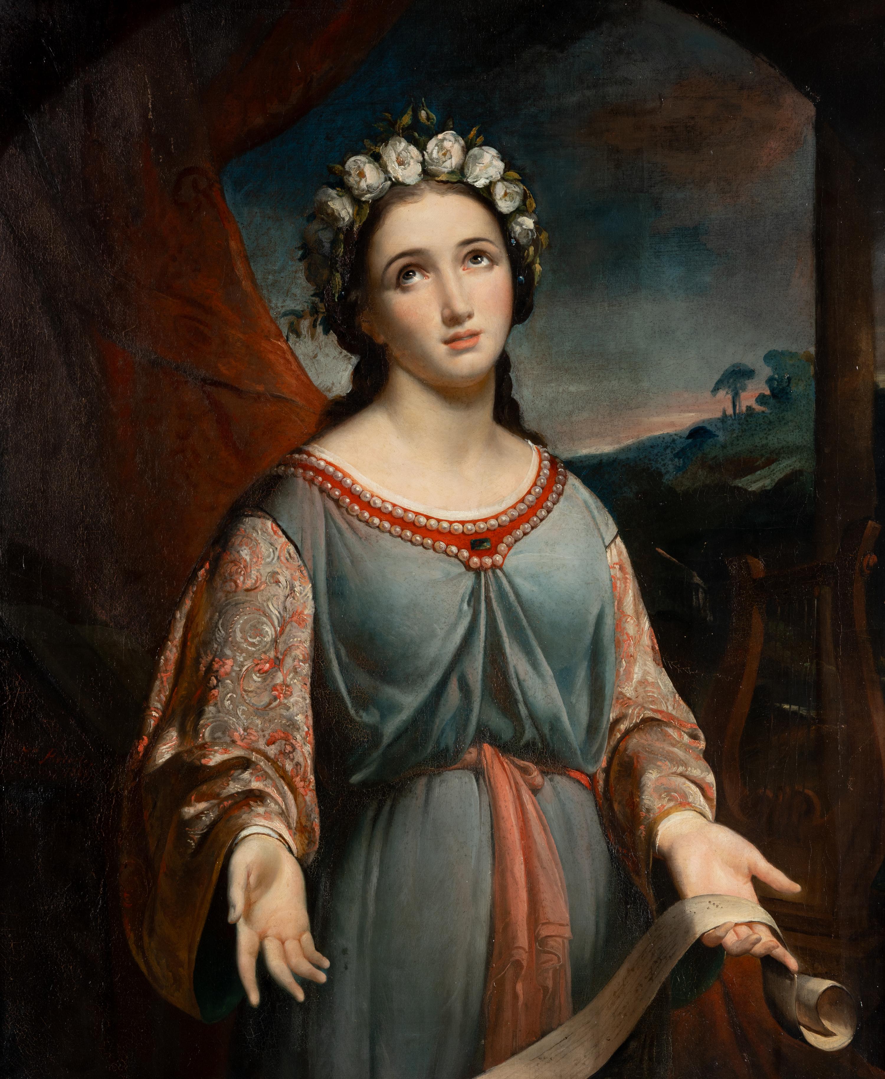 Jean-François Portaëls (Belgian, 1818-1895) — Saint Cecilia , 1860