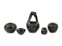 Collection of Blackware Pueblo Pottery