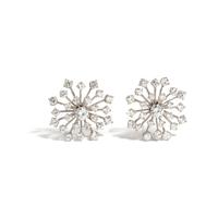 WHITE GOLD AND DIAMOND SNOWFLAKE EARRINGS
