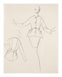 Group of Fifteen Geoffrey Beene Fashion Sketches , by Alfredo Cabrera