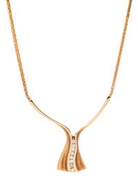 A 14 Karat Yellow Gold and Diamond Necklace, Keith Atwood,