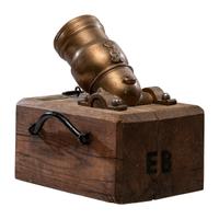 Cook's Arsenal Works Bronze Mortar with Wood Block Mount