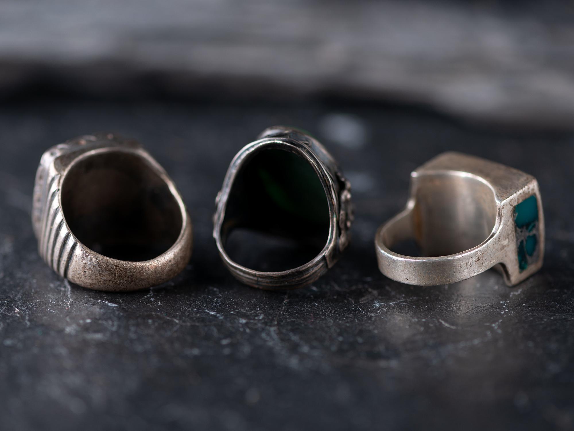 Collection of Navajo and Southwestern-style Clip Earrings and Rings