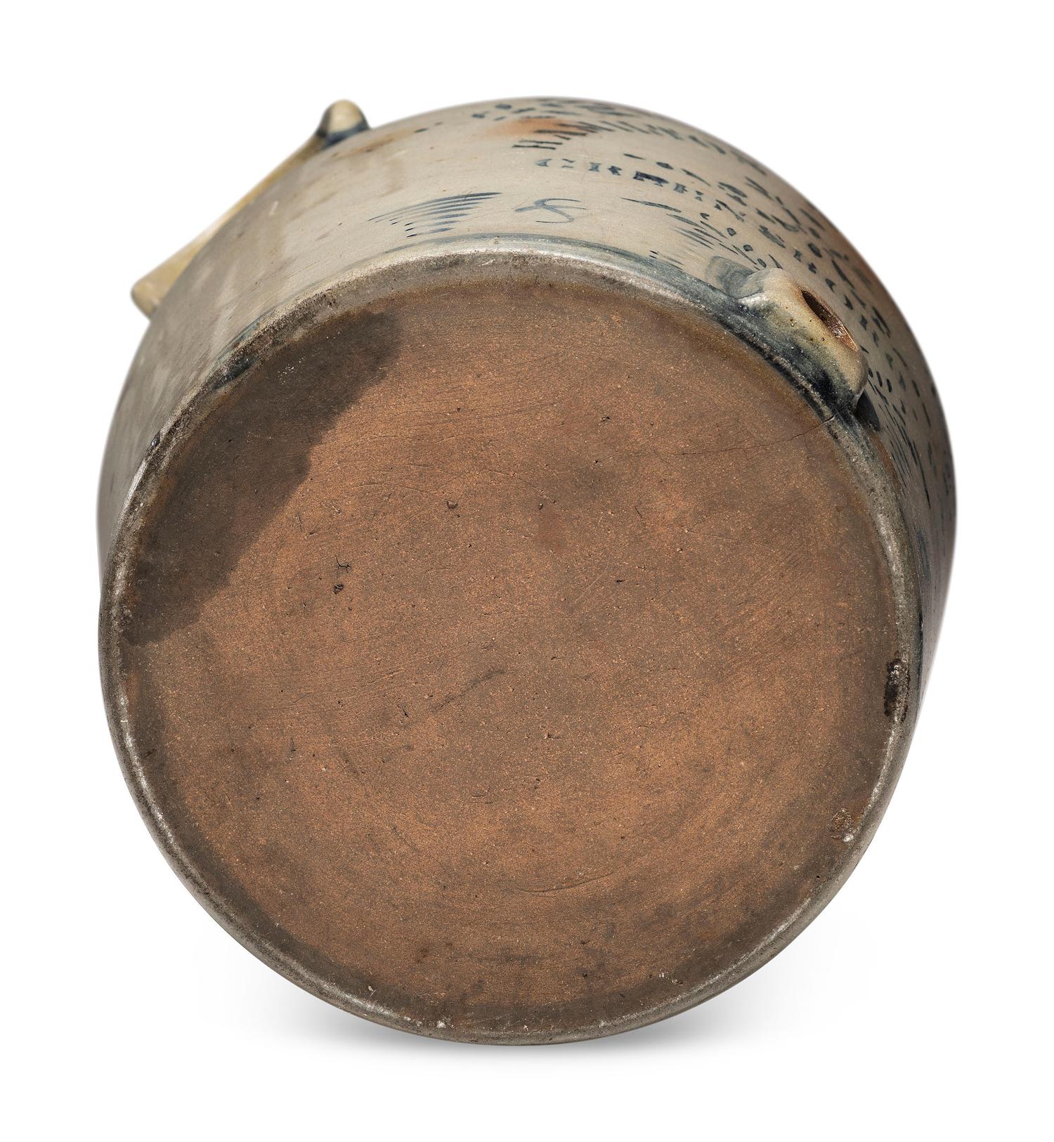 A Hamilton and Jones Eight-Gallon Stoneware Cooler