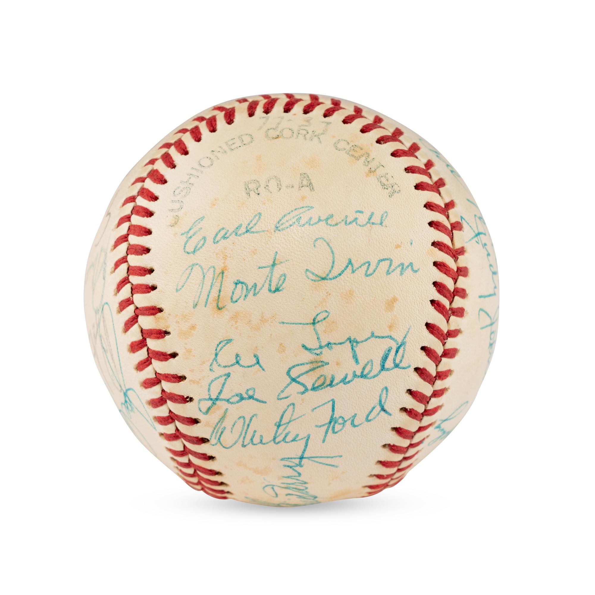 A Hall of Fame Multi Signed Autograph Baseball (Beckett Authentication Services Letter of Authenticity)