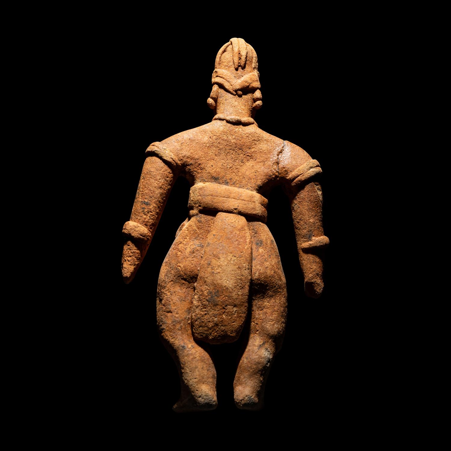 A Colima Terracotta Figure of a Warrior