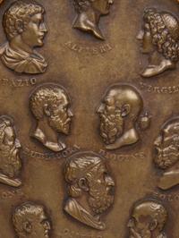 A Grand Tour Bronze Plaque