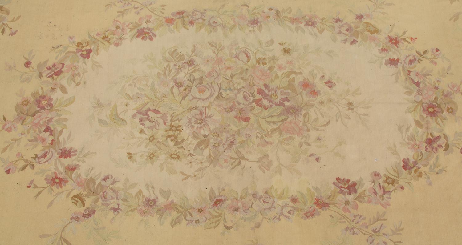 An Aubusson Style Wool Carpet