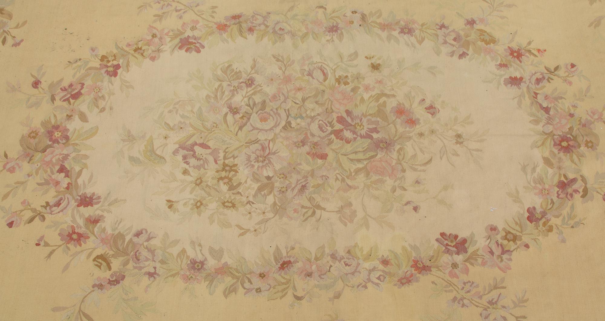An Aubusson Style Wool Carpet