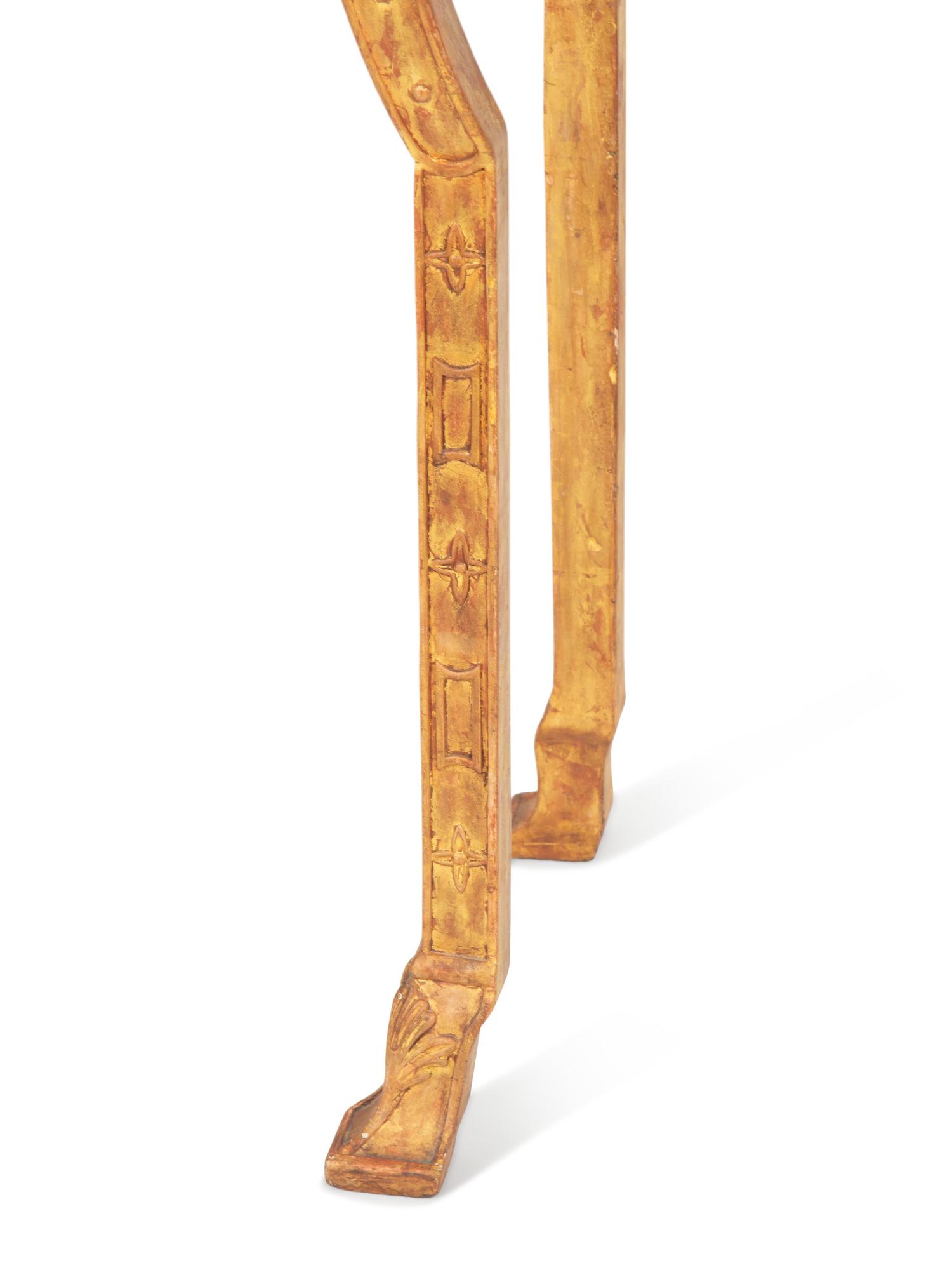 A William & Mary Style Cross-Banded Burlwood Cabinet on a Giltwood Stand