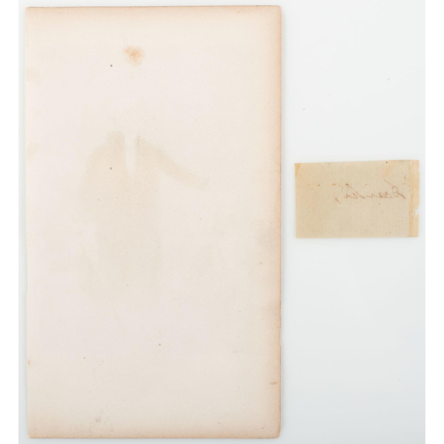George Washington, Two Words Written in his Hand, Plus