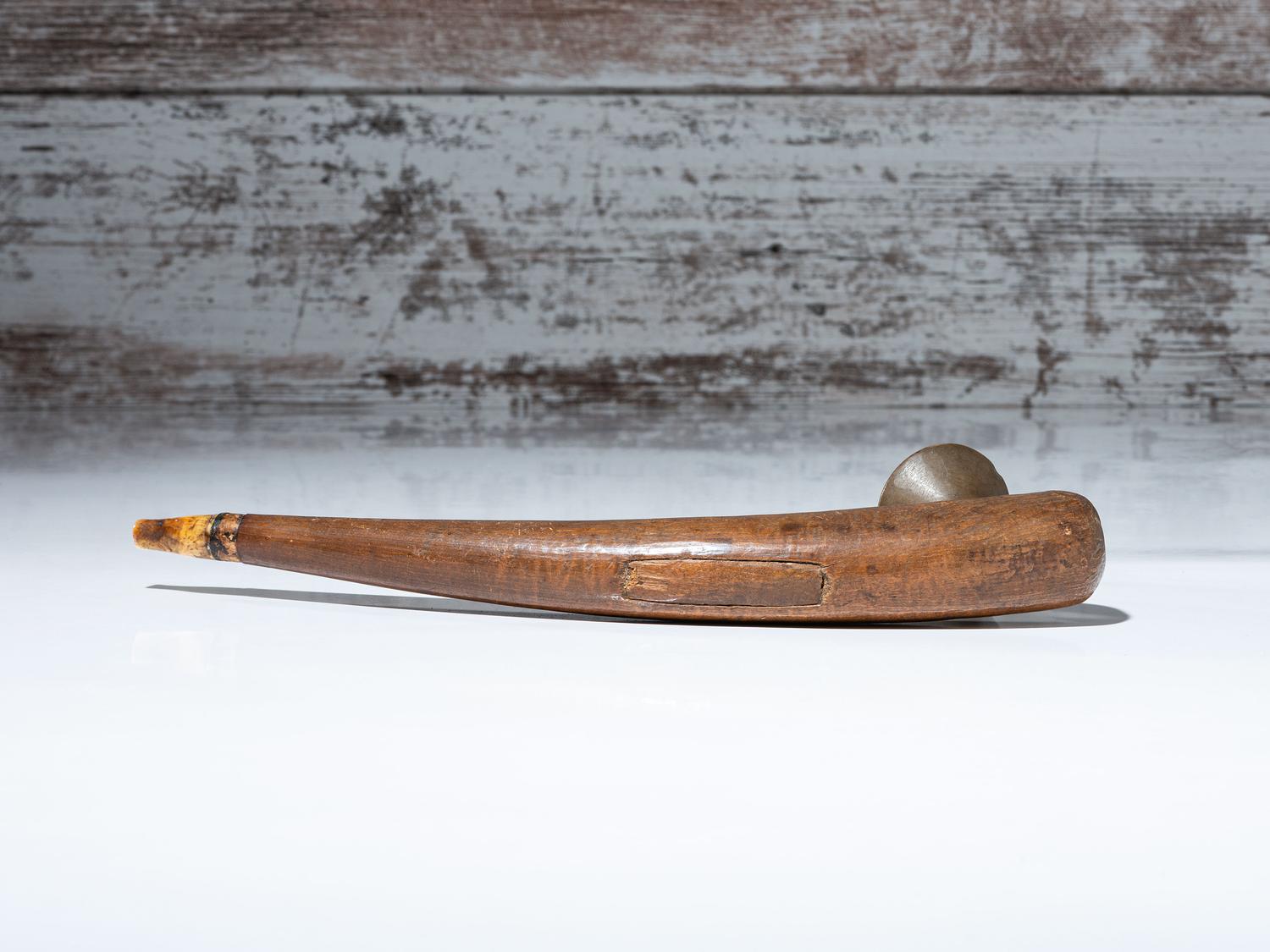 Siberian Wood Pipe, with Steatite Bowl
