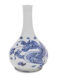 A Korean Blue and White Porcelain Vase