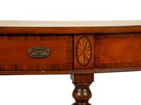 A Georgian Style Demilune Console Table — LATE 20TH CENTURY