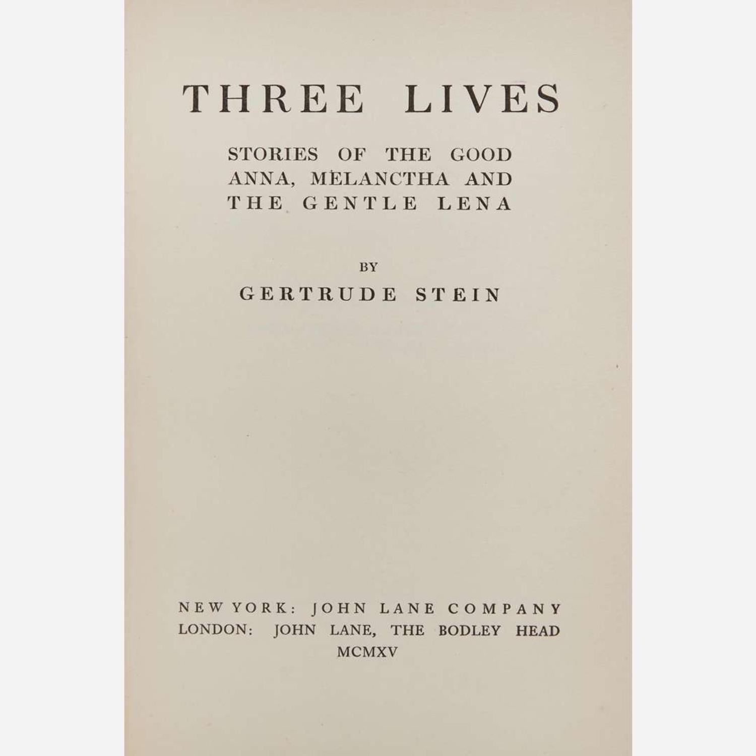 [Literature] Stein, Gertrude Group of 7 First Editions