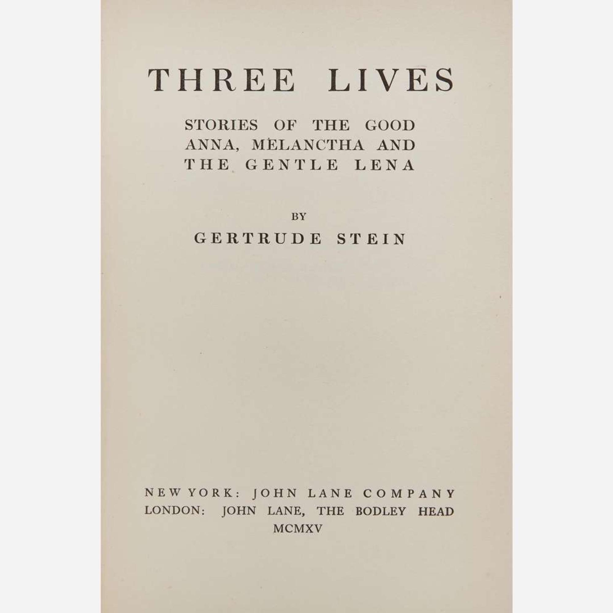 [Literature] Stein, Gertrude Group of 7 First Editions