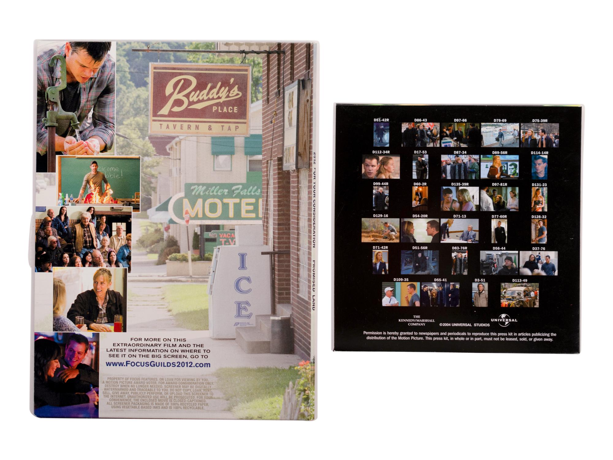 (Celebrity Memorabilia) A group of Matt Damon memorabilia: comprising