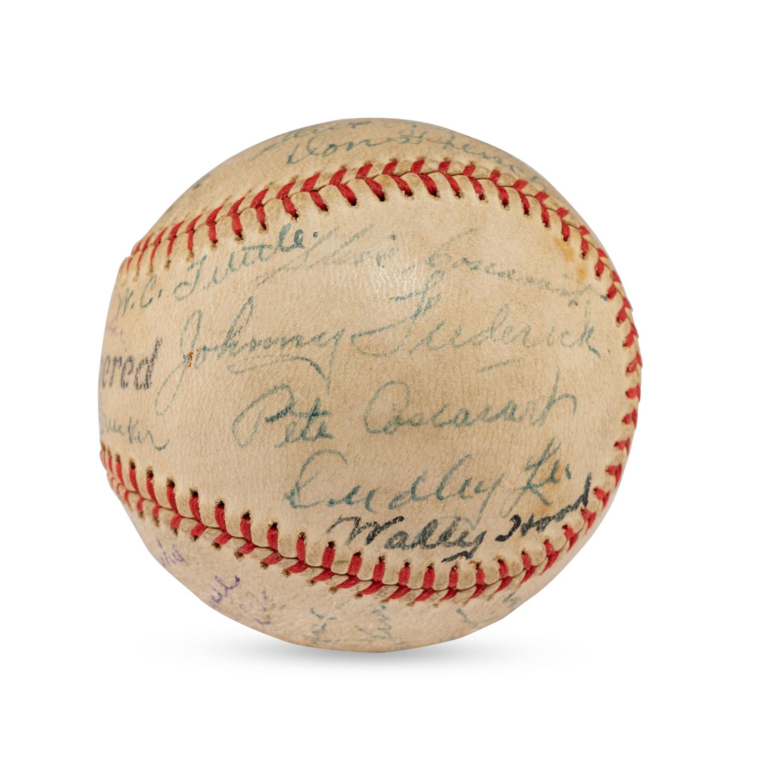 A 1936 Portland Beavers Team Signed Autograph Baseball