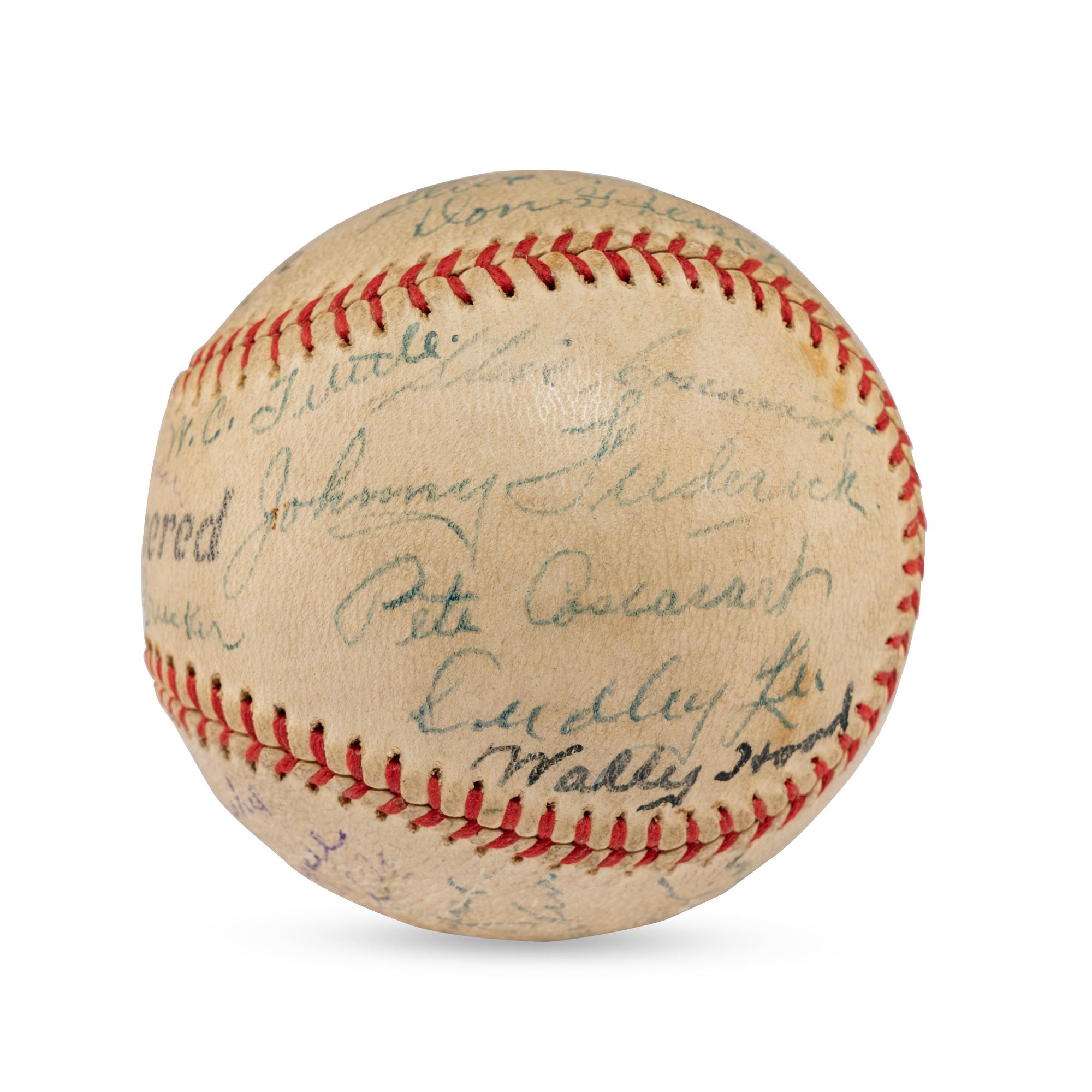 A 1936 Portland Beavers Team Signed Autograph Baseball
