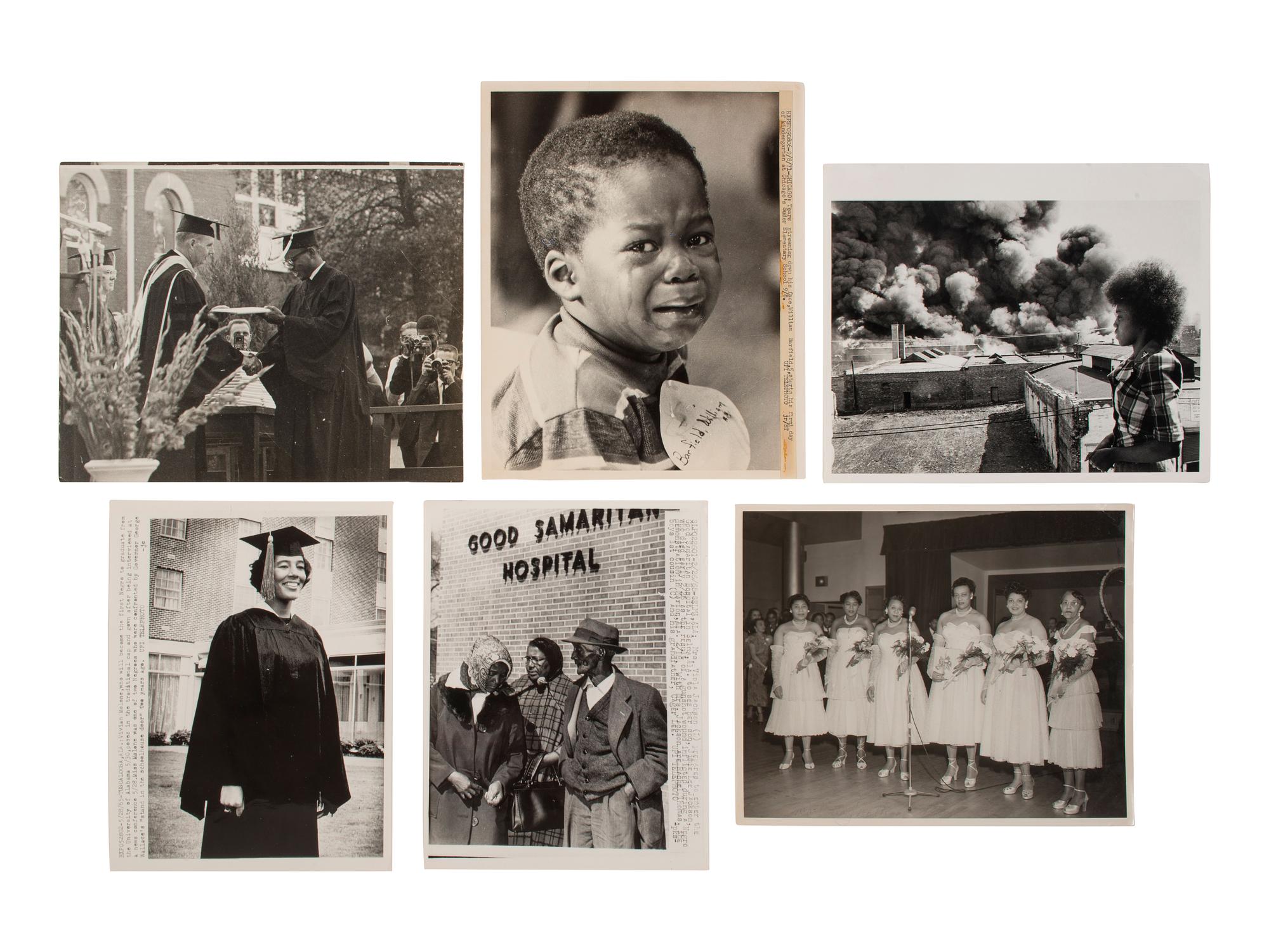 [CIVIL RIGHTS]. 40+ press photographs, most featuring prominent African American subjects of the 20th century.