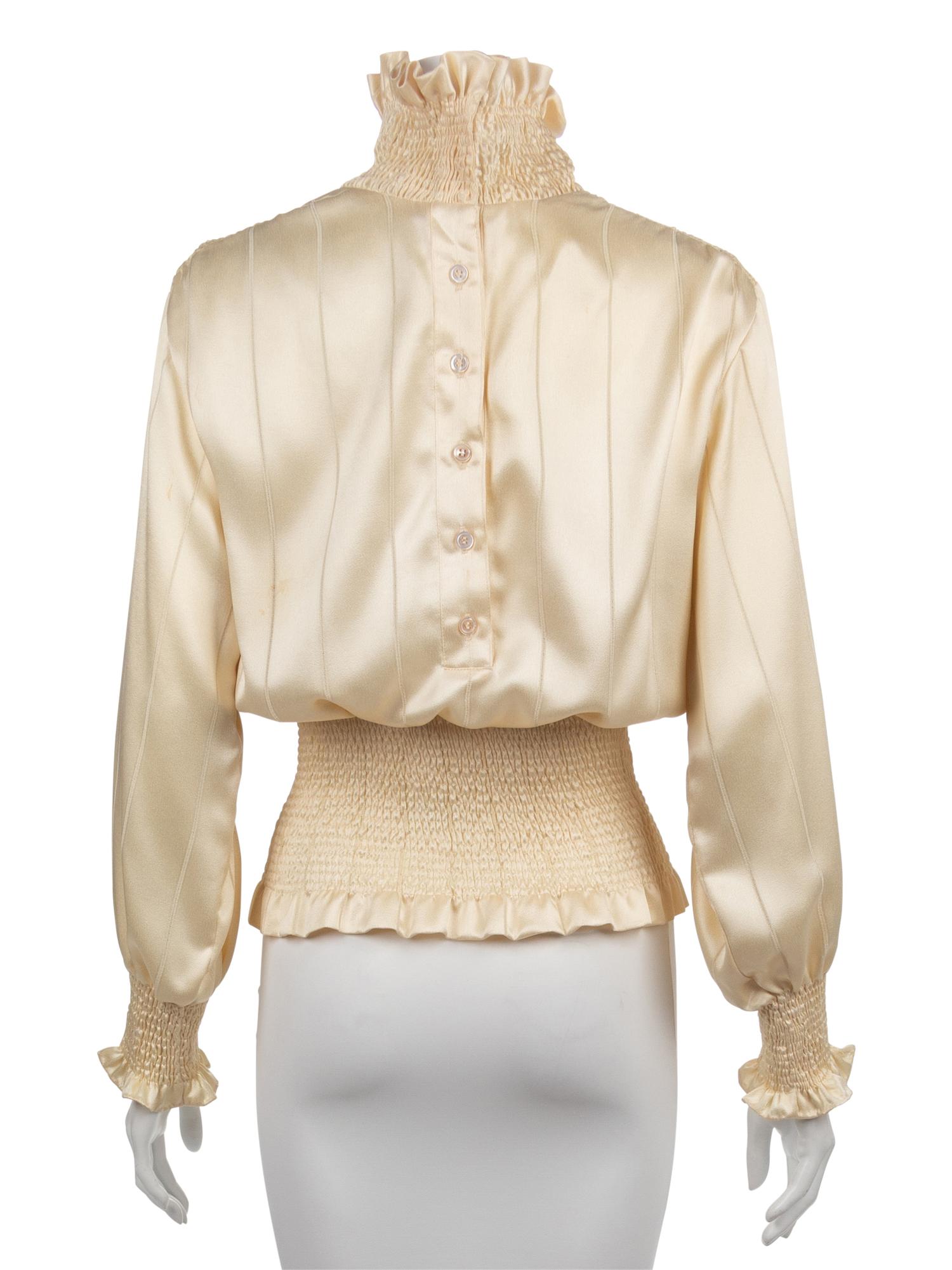 Four High Neck Blouses, Late 1960s-1980s