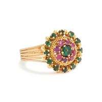 COLLECTION OF YELLOW GOLD AND GEMSTONE RINGS