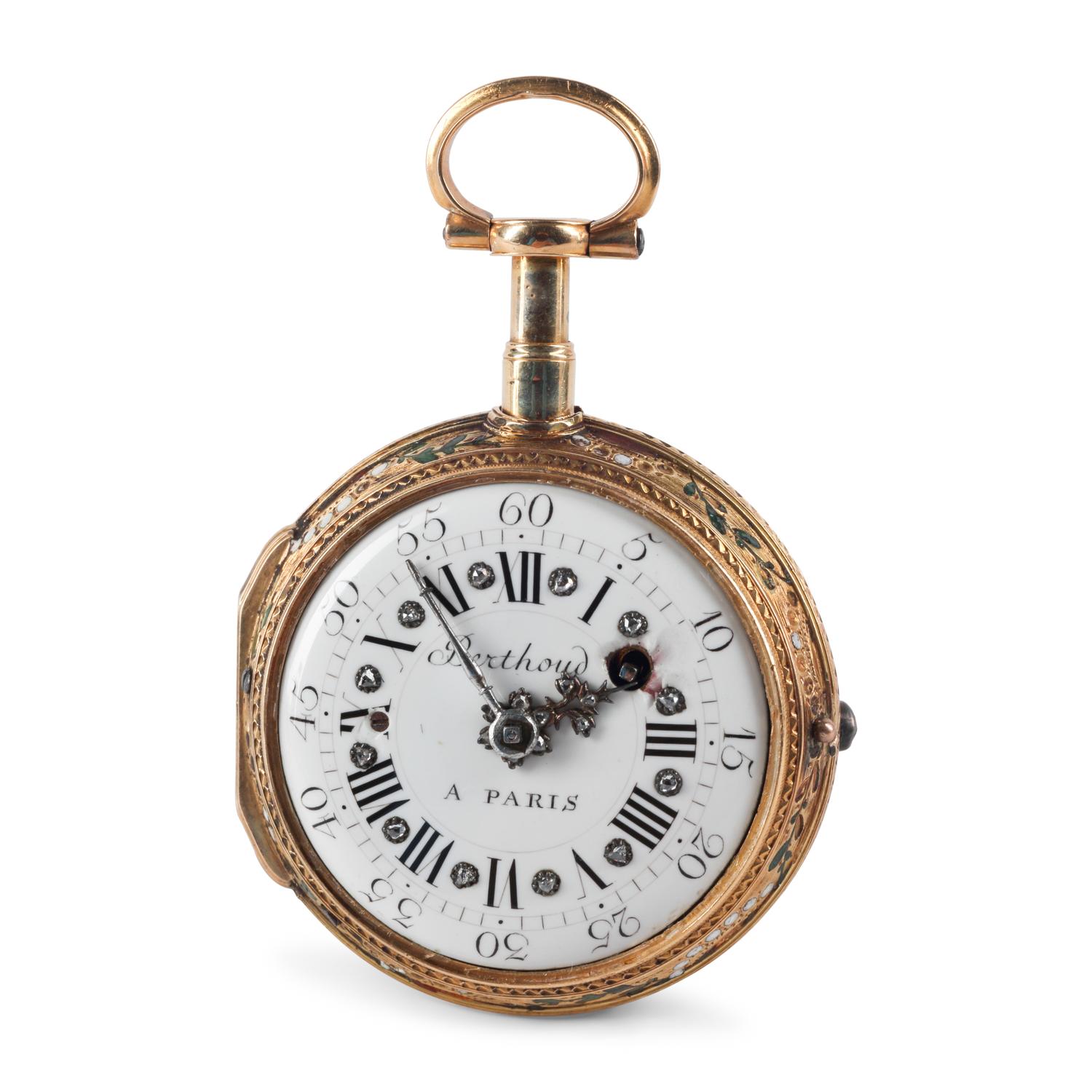 A French Gold, Enamel and Diamond Pocket Watch