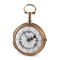 A French Gold, Enamel and Diamond Pocket Watch