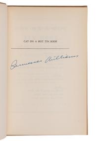 WILLIAMS, Tennessee (1911-1983). Cat on a Hot Tin Roof . New York: New Directions, 1955.