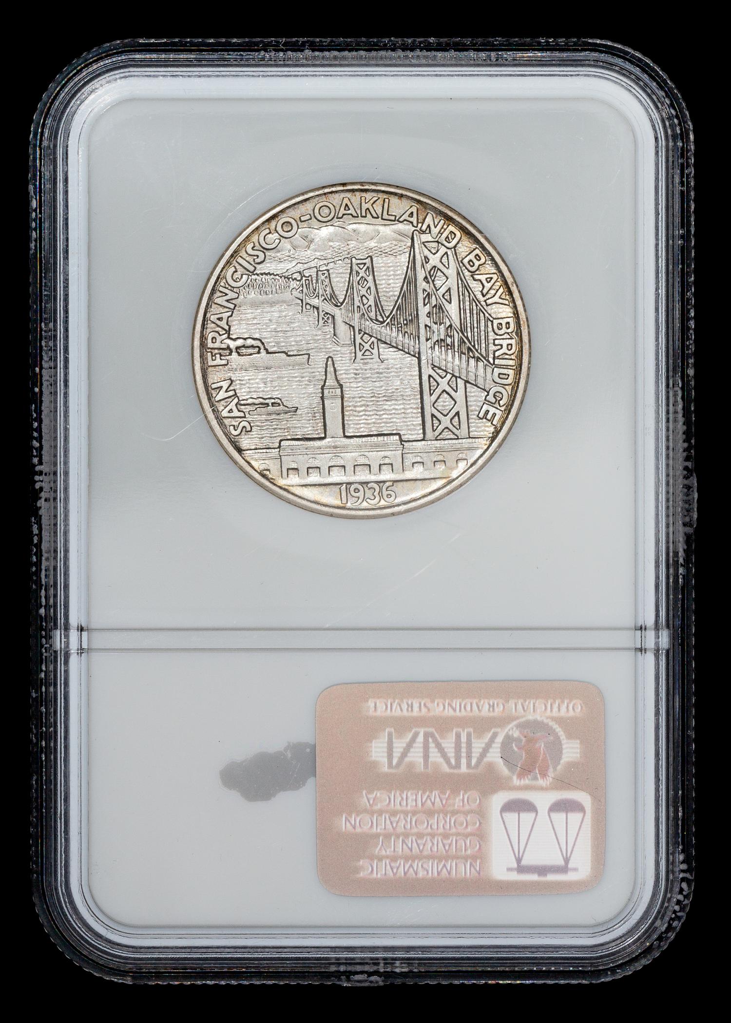 A United States 1936-S Bay Bridge Commemorative 50c Coin