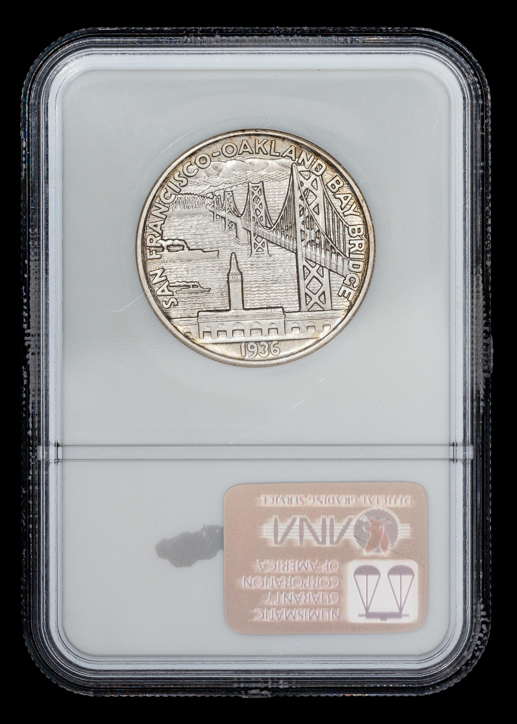 A United States 1936-S Bay Bridge Commemorative 50c Coin