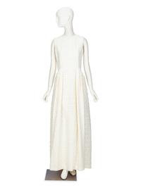Alexander McQueen, White Jacquard Dress
