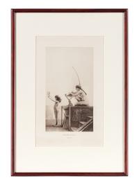 "Prayer to Isis" and "The Nile And Colonnade - Temple of Isis - Philae" Framed Prints