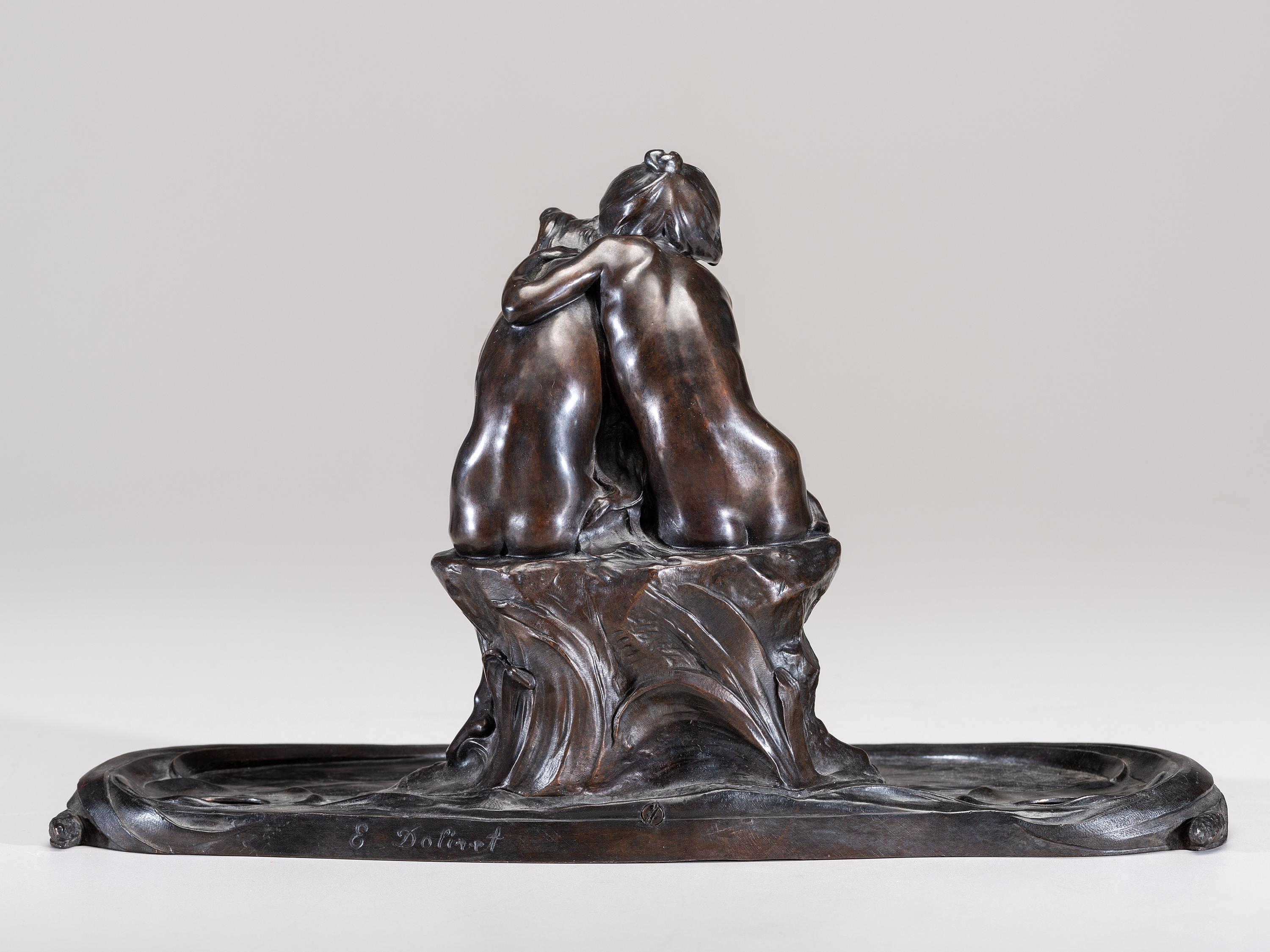 Figural Inkwell, circa 1900