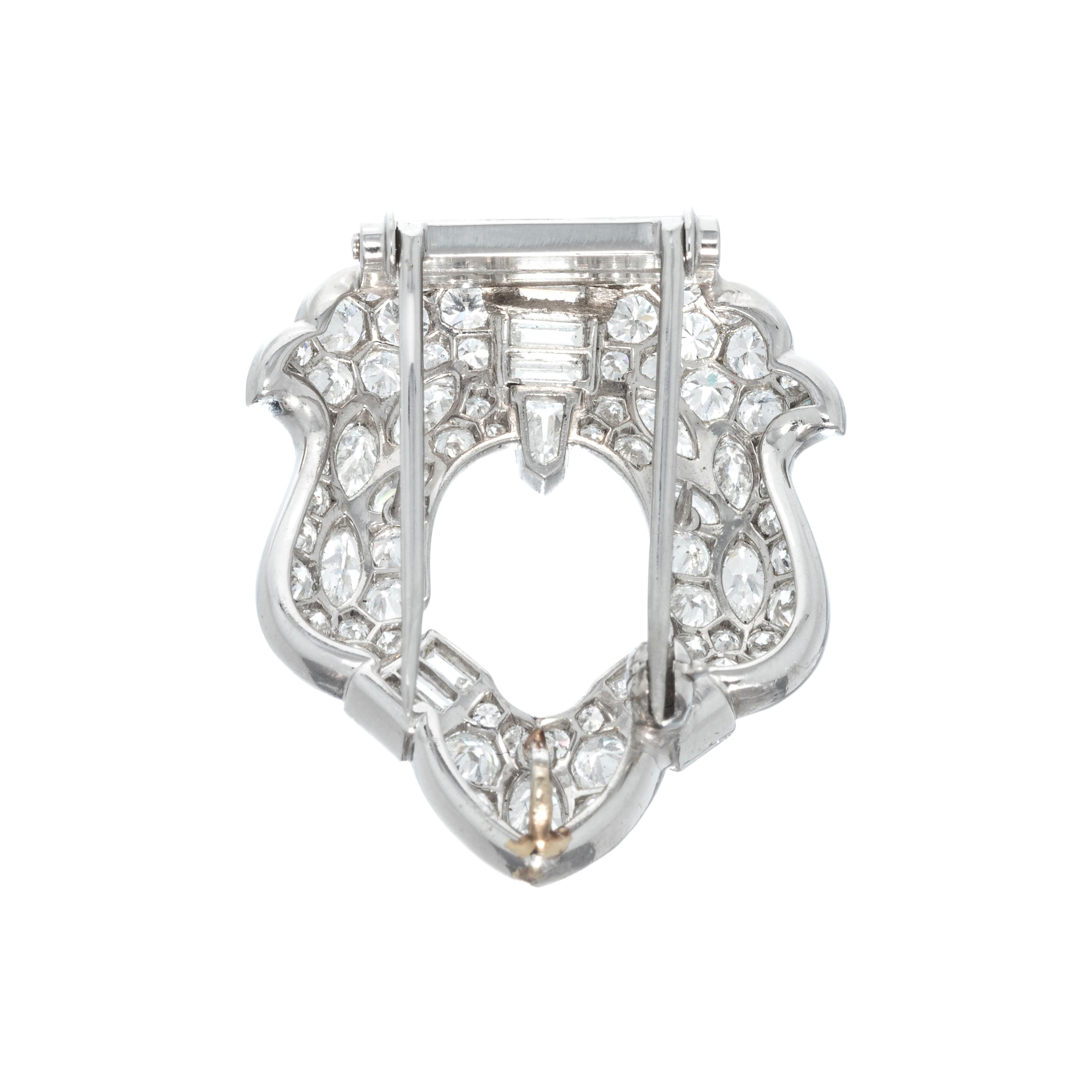 ANTIQUE, DIAMOND PENDANT/BROOCH