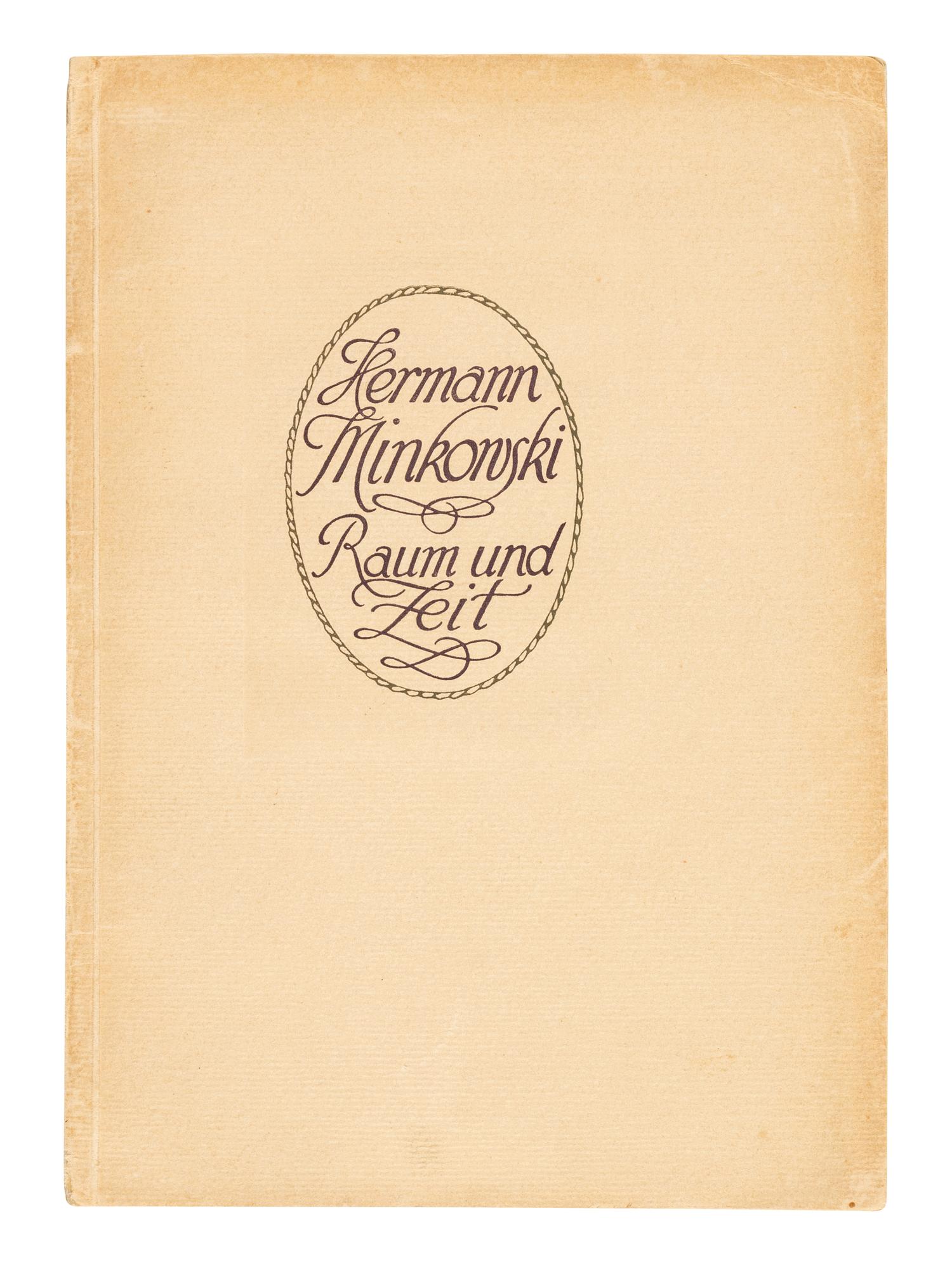 MINKOWSKI, Hermann (1864-1909). Raum und Zeit . Offprint from: Jahresbericht der Deutschen Mathematiker-Vereinigung, Volume 18. Leipzig and Berlin: B.G. Teubner, 1909.